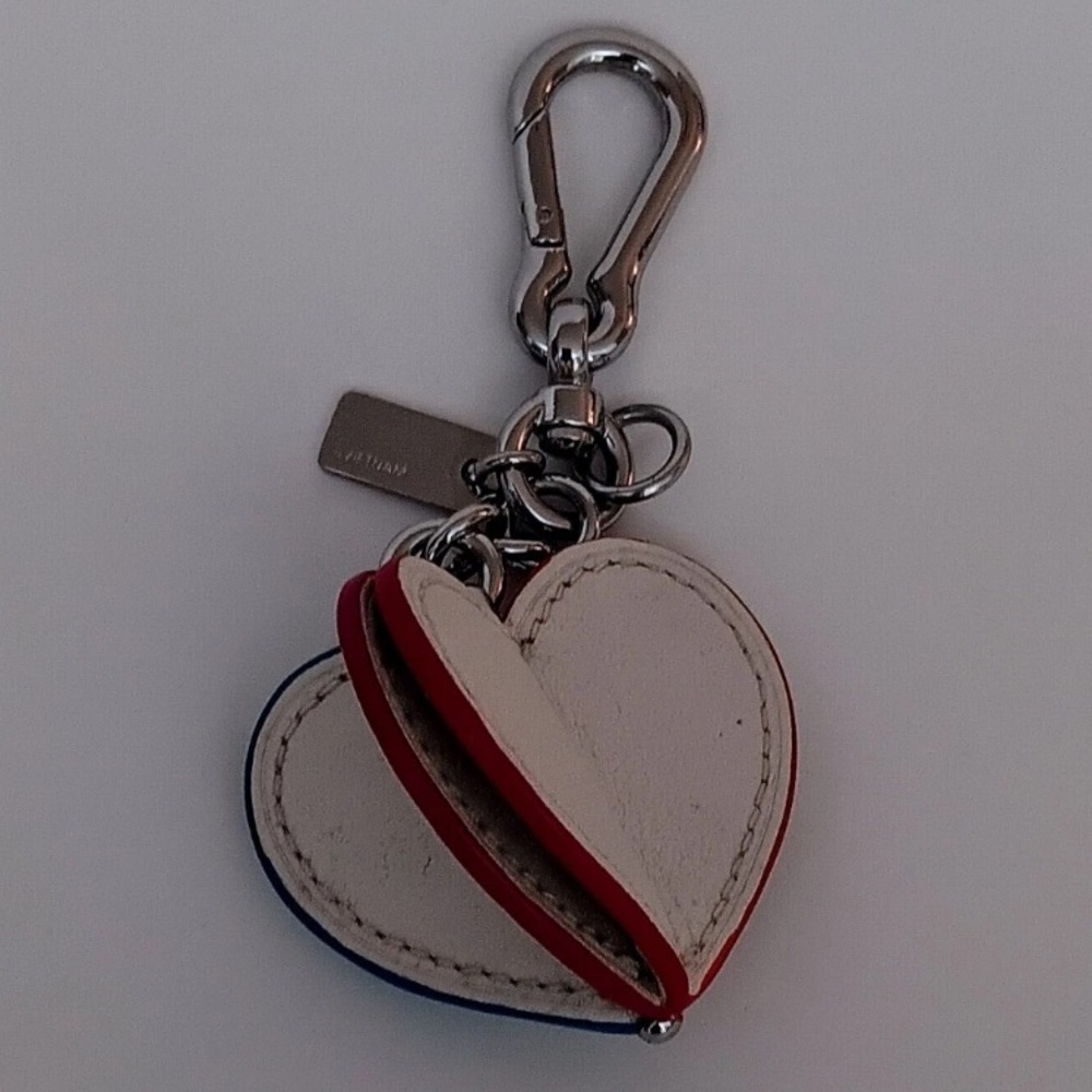 Coach 3D Heart Keychain Bag Charm F65427